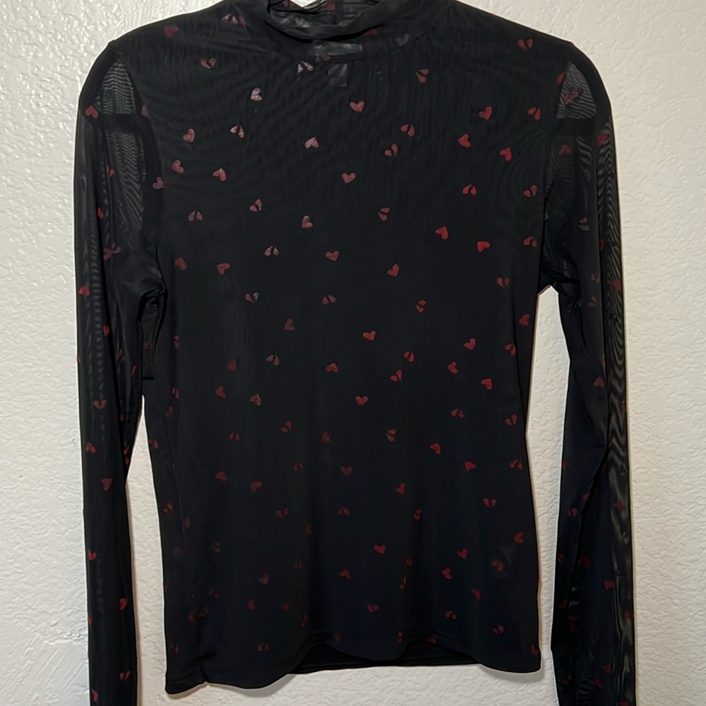 Long sleeve T-shirt with hearts